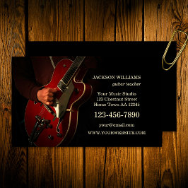 ギターミュージック先生ギタリスト 名刺