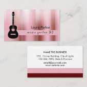 ギターミュージック先生バラ金ゴールドDJプレーヤー 名刺 (正面/裏面)