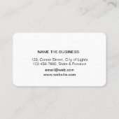 ギターミュージック先生ロゴミニマルミュージシャン 名刺 (裏面)