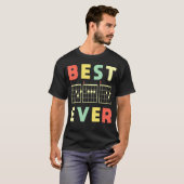 ギターミュージック最高のパパEver Tシャツ (正面フル)