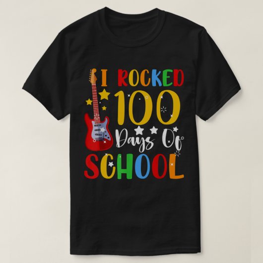 ギターミュージック100日学校 Tシャツ (デザイン正面)