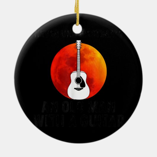 ギタームーンの老人を甘く見てはいけない セラミックオーナメント (裏面)