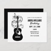 ギターメロディーアート招待状 招待状 (正面/裏面)