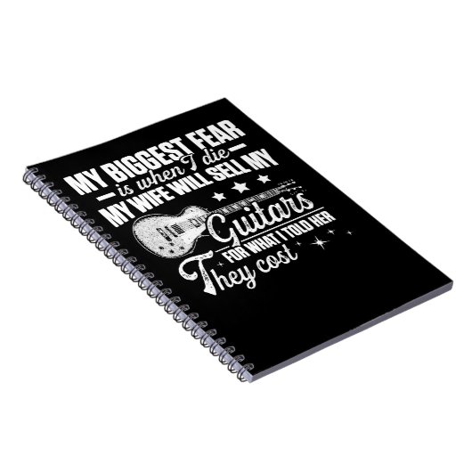 ギターメンズギタリストパパ妻セールギタープレーヤー ノートブック (右側)