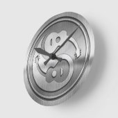 ギターヤンメタル ラウンド壁時計 (傾斜)