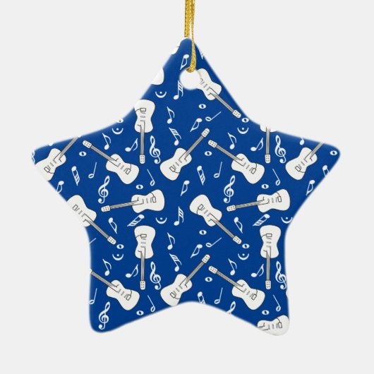 ギターラインズミュージックノートセラミックオーナメント セラミックオーナメント (裏面)