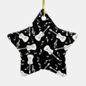 ギターラインズミュージックノートセラミックオーナメント セラミックオーナメント (裏面)