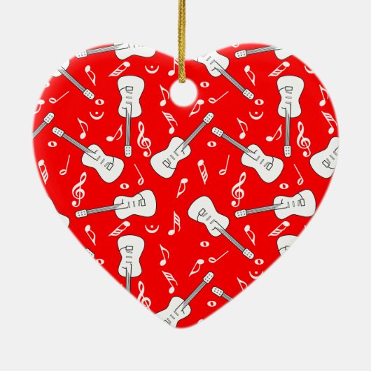 ギターラインズミュージックノートセラミックオーナメント セラミックオーナメント (裏面)