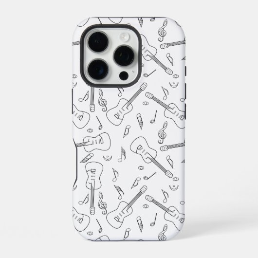 ギターラインズ ミュージックノーツ iPhoneケース (裏面)