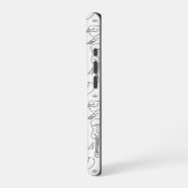 ギターラインズ ミュージックノーツ iPhoneケース (左側面)