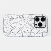 ギターラインズ ミュージックノーツ iPhoneケース (裏面横)
