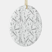 ギターラインミュージックノート セラミックオーナメント (右)