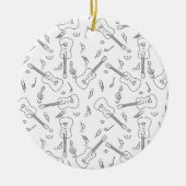 ギターラインミュージックノート セラミックオーナメント (正面)
