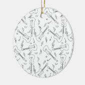 ギターラインミュージックノート セラミックオーナメント (左)