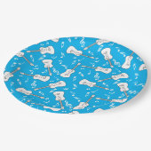 ギターラインミュージックノート ペーパープレート (アングル)