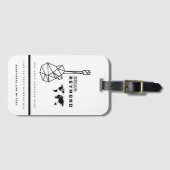 ギターラゲージタグミュージシャン旅行 ラゲッジタグ (正面横)