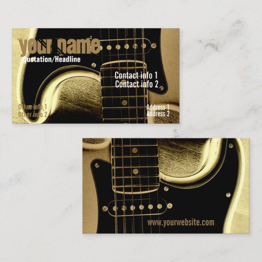 ギターラテ名刺 名刺 (正面/裏面)