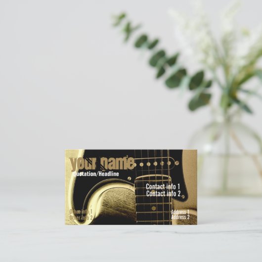 ギターラテ名刺 名刺 (スタンド正面)