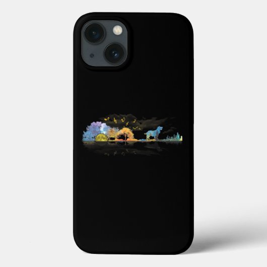 ギターラバーギフトコッカースパニエル犬ドッグウォーター色 Case-Mate iPhoneケース (裏面)