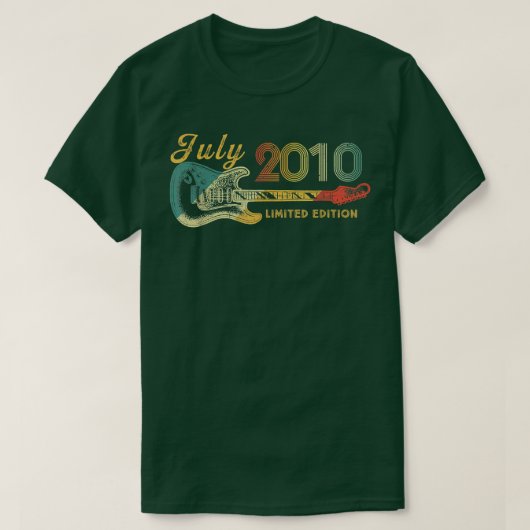 ギターラバー12歳ギフト2010年7月限定E Tシャツ (デザイン正面)