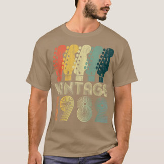 ギターラバー40歳のギフトヴィンテージ1982 Limite Tシャツ