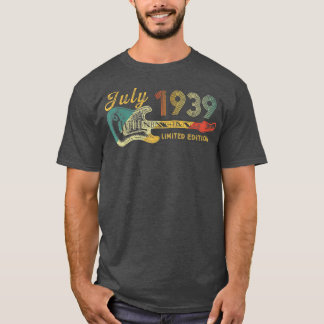 ギターラバー83歳ギフト1939年7月限定E Tシャツ