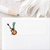 ギターラベル付きゲッコ ラベル (インサイチュ)