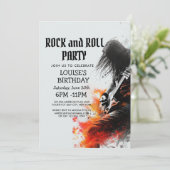ギターリストとロックンロールパーティーのご案内 招待状 (スタンド正面)