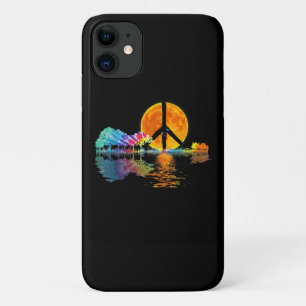 ギターレイクシャドウピースラブギターヒッピー iPhone 11 ケース
