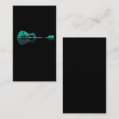 ギターレイクシャドウランドスケープミュージックラブギタリスト 名刺 (正面/裏面)