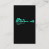 ギターレイクシャドウランドスケープミュージックラブギタリスト 名刺 (正面)