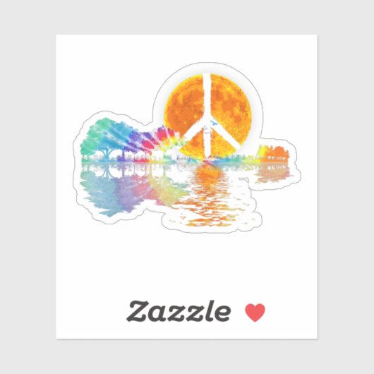 ギターレイクシャドーピースラブギターヒッピー シール (シート)