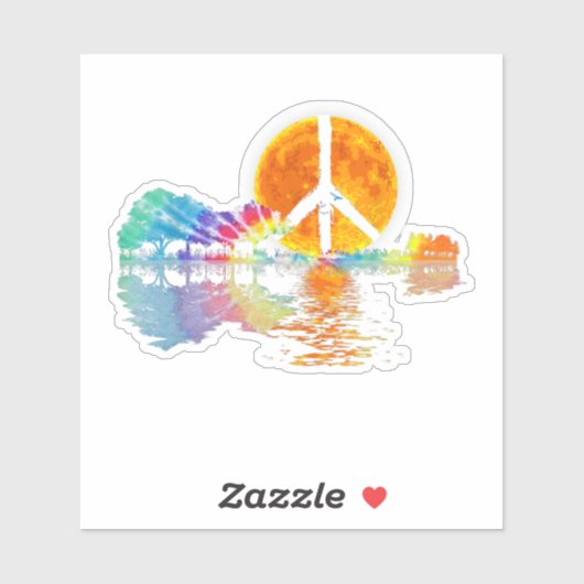 ギターレイクシャドーピースラブギターヒッピー シール (シート)