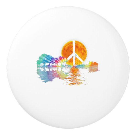 ギターレイクシャドーピースラブギターヒッピー セラミックノブ (正面)