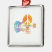 ギターレイクシャドーピースラブギターヒッピー メタルオーナメント (左)