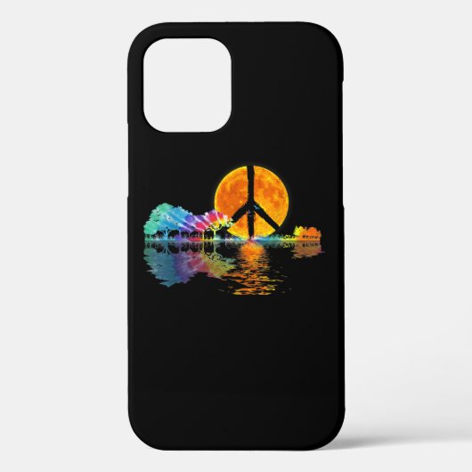 ギターレイクシャドーピースラブギターヒッピー Case-Mate iPhoneケース (裏面)