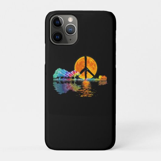 ギターレイクシャドーピースラブギターヒッピー Case-Mate iPhoneケース (裏)