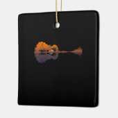 ギターレイクシャドーラブギターギフトミュージック愛好家 セラミックオーナメント (左)