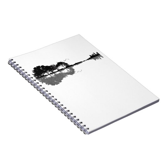 ギターレイクシャドーラブギターギフトミュージック愛好家 ノートブック (右側)