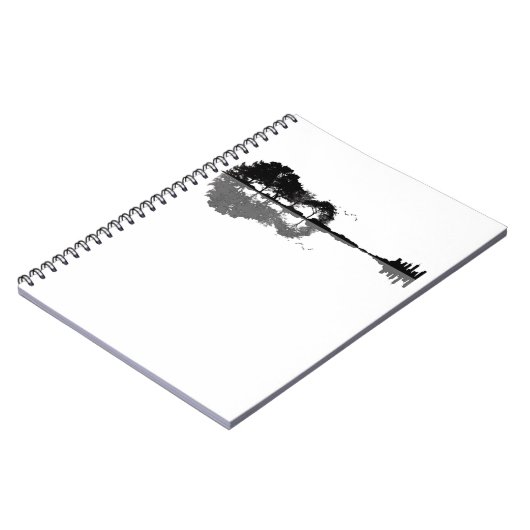 ギターレイクシャドーラブギターギフトミュージック愛好家 ノートブック (左側)