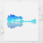 ギターレイクシャドーラブギターミュージシャン ワインラベル (シングルラベル)