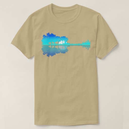 ギターレイクシャドーラブギターミュージシャン Tシャツ (デザイン正面)