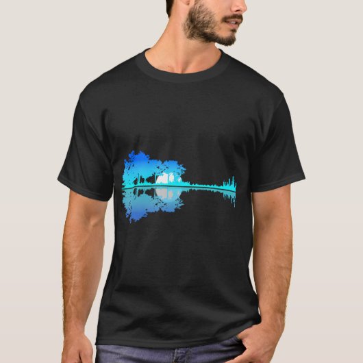 ギターレイクシャドーラブギターミュージシャン Tシャツ (正面)