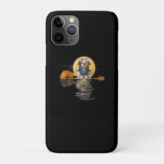 ギターレイクハロウィーン怖い英語ブルドッグ Case-Mate iPhoneケース (裏)