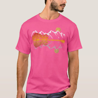 ギターレイクマウンテン反射シャドウラブギータ Tシャツ