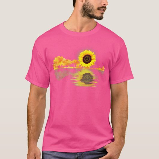 ギターレイク反射ラブミュージシャンアコースティックGui Tシャツ (正面)