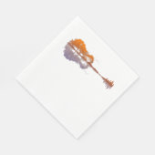 ギターレイク・リフレクション音楽とギター愛好家 スタンダードランチョンナプキン (角)