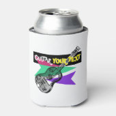 ギターレジェンドレトロイラストレーションカスタマイズ可能な缶 缶クーラー (缶正面)