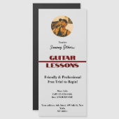 ギターレッスンのマジェントポスター (正面/裏面)