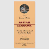 ギターレッスンのマジェントポスター (正面)
